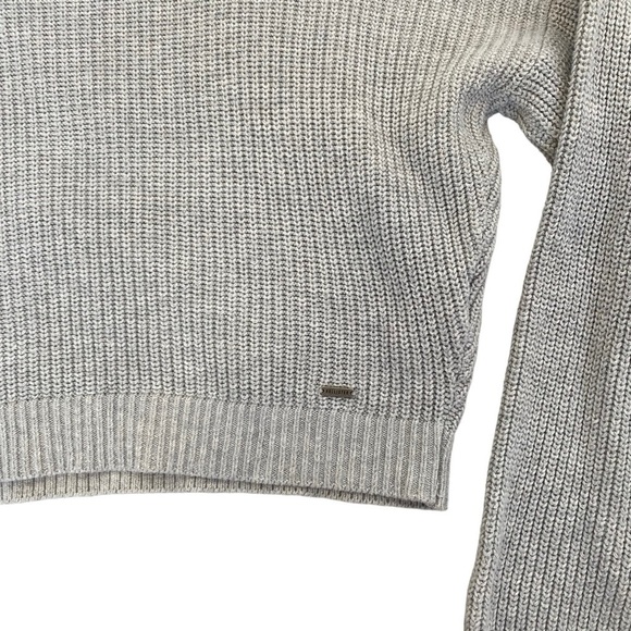 Hollister Drop Shoulder Lightweight Women’s Medium Gray Sweater - Picture 3 of 8